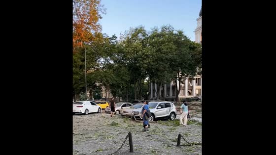Devastation in Odesa: unleashing destruction - a glimpse of the aftermath from Russian missile attacks
