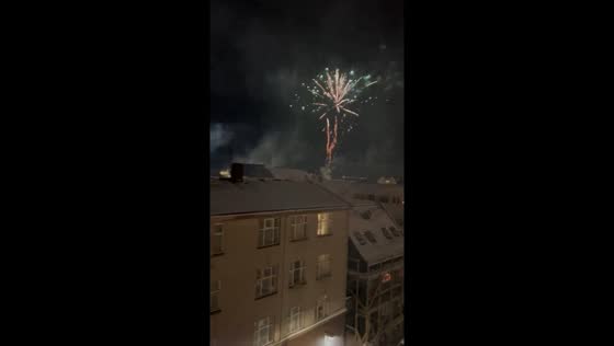 Reykjavik's spectacular new year's fireworks display!