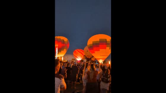Hot air balloons at Labor Day Liftoff in Colorado Springs