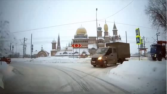 Passenger train collides with car at rail crossing in Kirovsky, Kazan, Russia