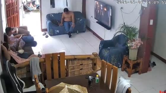Strong earthquake jolts home in Calbayog, Samar, Philippines
