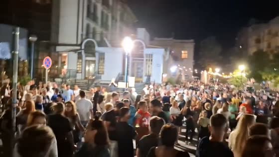Students join silent march against corruption and calls for change in Kragujevac, Serbia