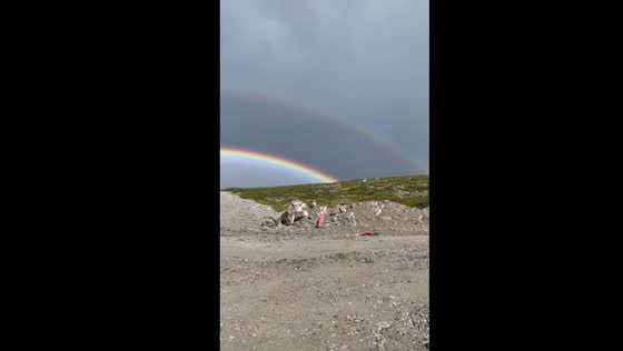 Double rainbow over Northwest Territories, Canada