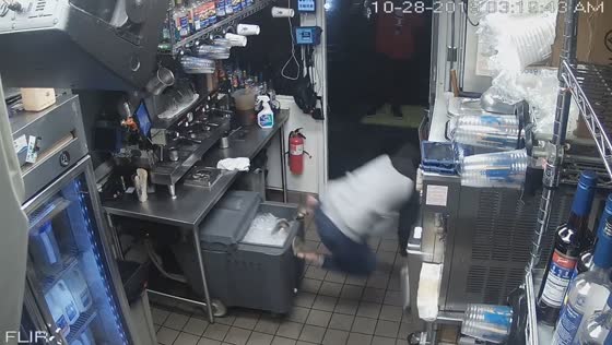 Teen slips from ice caddy in kitchen mishap in Sacramento, California, USA