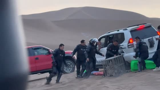 Rare snow leopard rescue operation in Kumtag Desert, Xinjiang, China