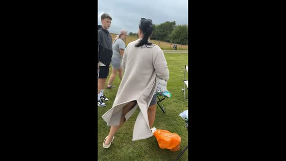 Woman falls when chair breaks in Bridgend, Wales, UK
