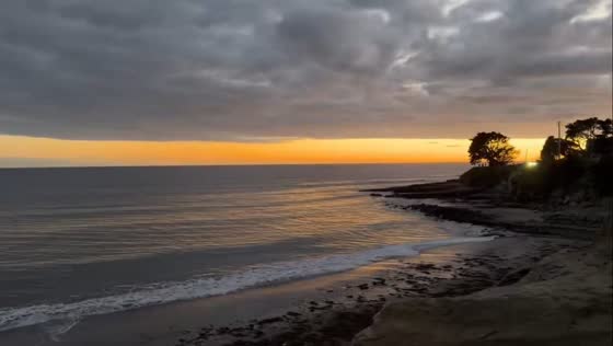 Tranquil twilight at Mitchell’s Cove Beach, California, USA