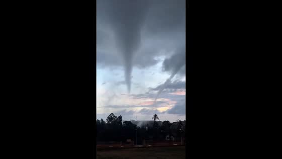 Waterspout spotted off the coast of Puerto de Mazarrón, Spain
