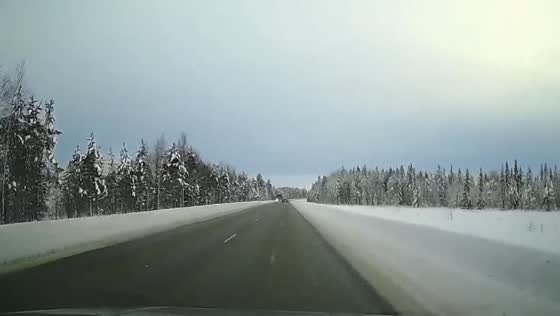 Driver triggers multi-vehicle crash on Kola Highway, Loukhi, Karelia Russia