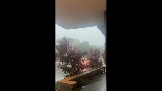 Powerful storm with 60 mph winds and heavy rain hits Georgetown, Washington D.C., USA