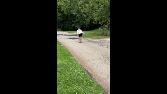 Man falls while riding child’s toy scooter downhill in Cincinnati, Ohio