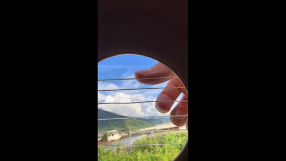 Gentle guitar performance captured in Sichuan, China