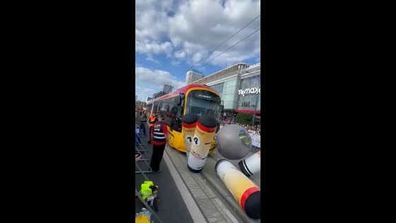Bratislava tram drivers compete in Tram Bowling at European championship in Warsaw, Poland