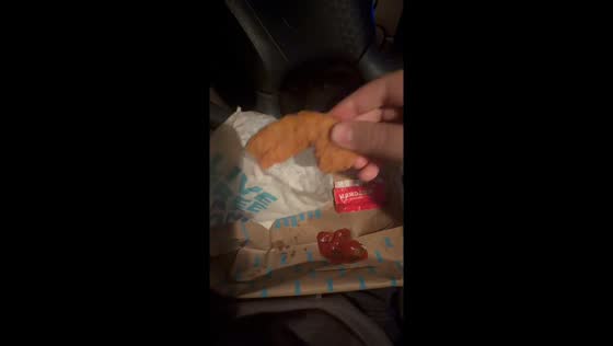 Unusually shaped chicken stick amuses in Eau Gallie, Florida, USA