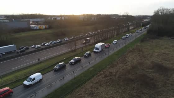 Traffic standstill in Collégien, France: farmers protest grievances, sparking road blockade