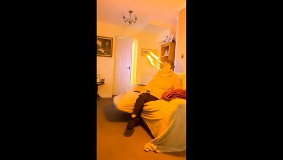 Magic prank surprises woman in Cardiff, Wales, UK