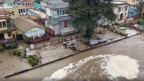 The storm wreaked havoc on Soquel Creek