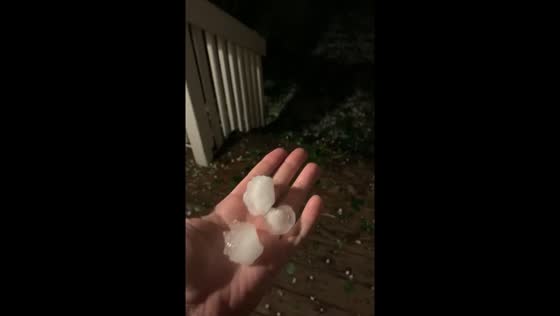 Hail storm hits Thornton, Colorado