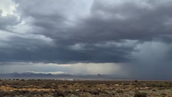 Monsoon storm clouds bring heavy downpours in Fort Mohave, USA