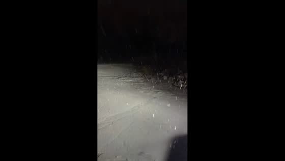 Snow-covered roads during winter storm in Monroe, USA