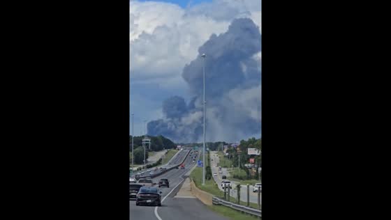 Chemical plant fire creates massive smoke plumes in Rockdale County, Georgia