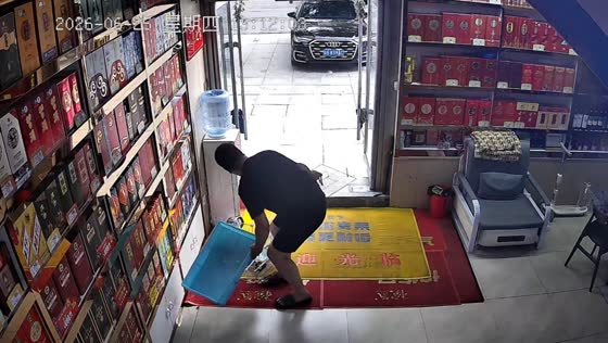 Birds fly free after cage collapses inside store in Jilin, China