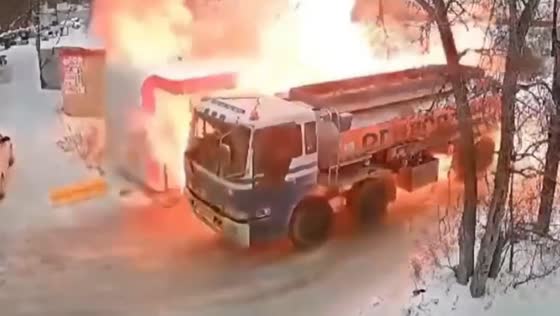 Explosion at petrol station in Iskitim, Russia, injures two people