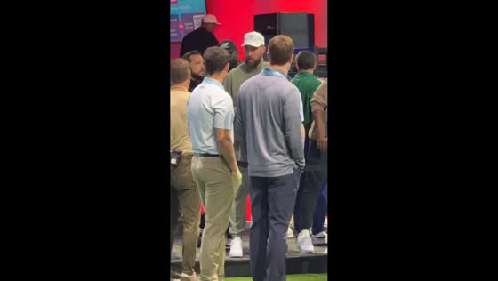 Travis Kelce attends TGL golf match at SoFi Center in Palm Beach Gardens, Florida, USA
