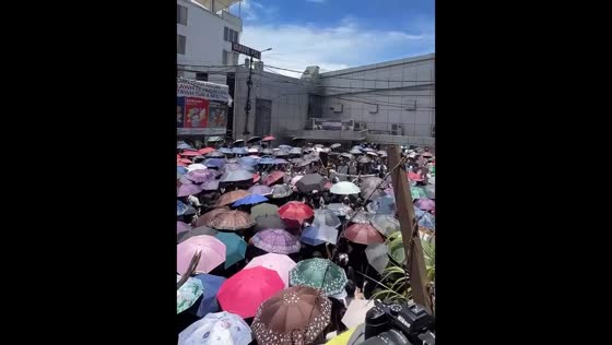 Students gather in rain for education reform solidarity rally in Aizawl, Mizoram, India