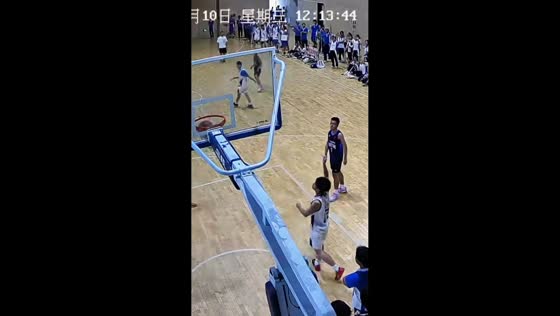 Last-second basketball sequence sparks cheers before replay ruling in Guangdong, China