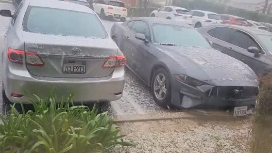 Hailing in Porter Ranch, Los Angeles!