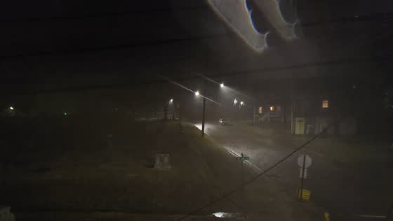 Freezing rain thunderstorm in Brackenridge, Pennsylvania