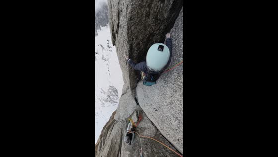Climber accidentally drops shoe in mountains – Chamonix, France