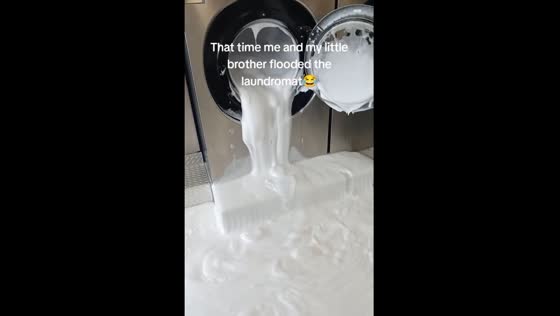 Laundromat flooded by siblings in Cannons Creek, New Zealand