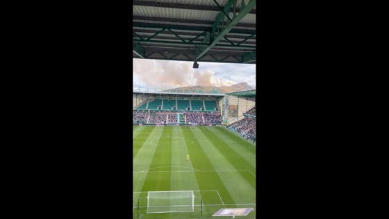 Wildfire engulfs Arthur’s Seat during football match in Edinburgh, Scotland