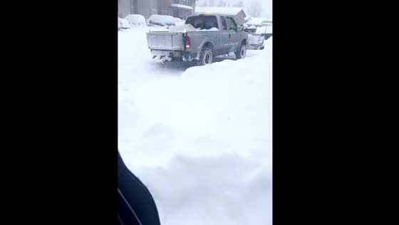 A huge amount of snow fell In Alaska in the city of Anchorage!