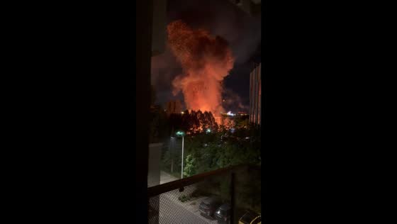 Gas cylinder explosion sparks massive fire near Bratislava Airport, Slovakia